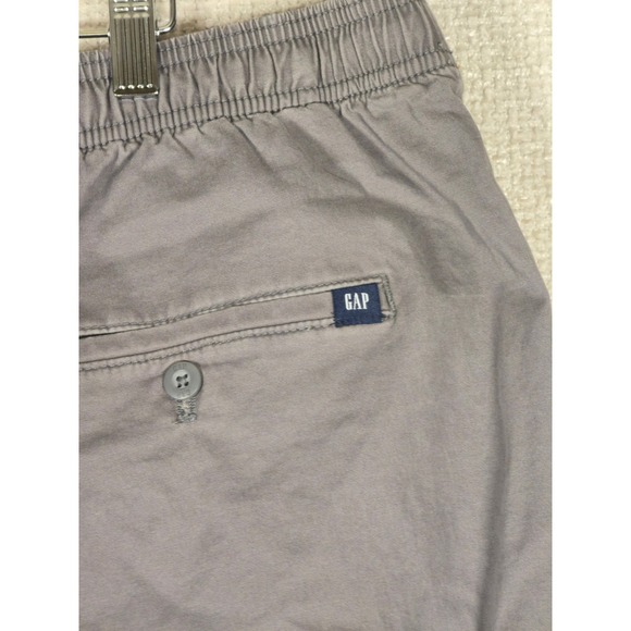 Gap Mens XL Gray Cotton Stretch Drawstring Elastic Waist Jogger Pants - Picture 5 of 9